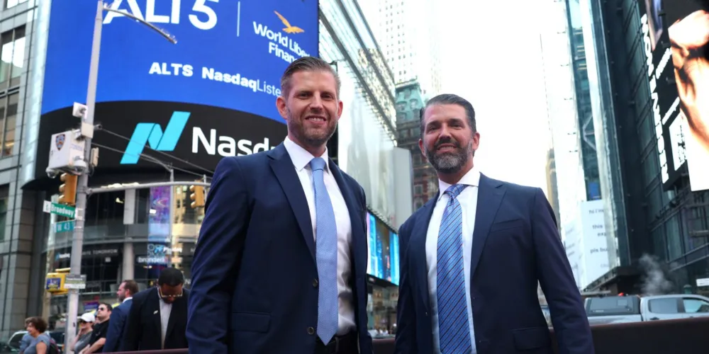 Article preview: "Trump Sons Back New Drone Company Targeting Pentagon Sales" — The Wall Street Journal.